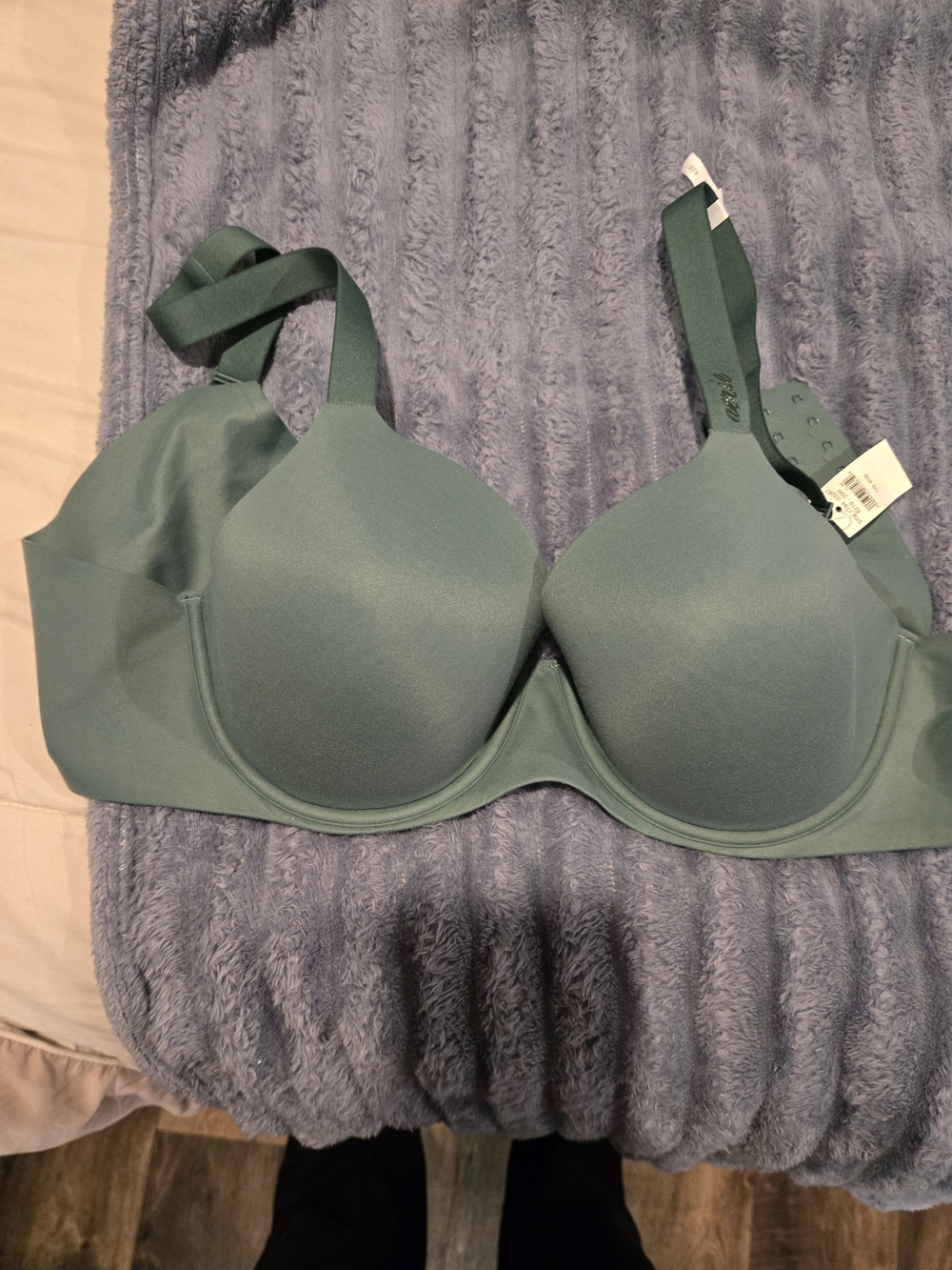 aerie Smooth T-Shirt Bra in Sage Green Aerie 40B